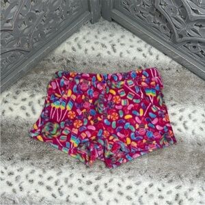 Fleece candy shorts girls size 6 beach pool party swim loungewear girlhoodcore